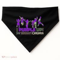 Purple Up For Military Children Camo USA-Made Doggie Bandana thumb 0