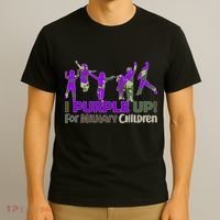 Purple Up For Military Children Camo T-Shirt thumb 3