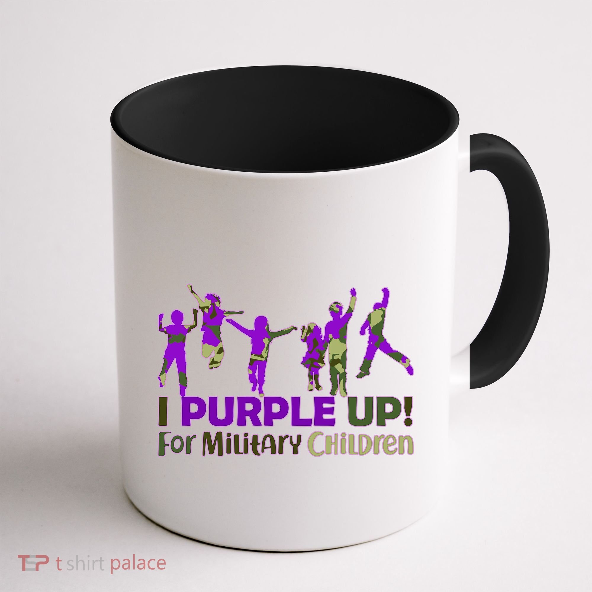 Purple Up For Military Children Camo Coffee Mug