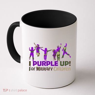 Purple Up For Military Children Camo Coffee Mug