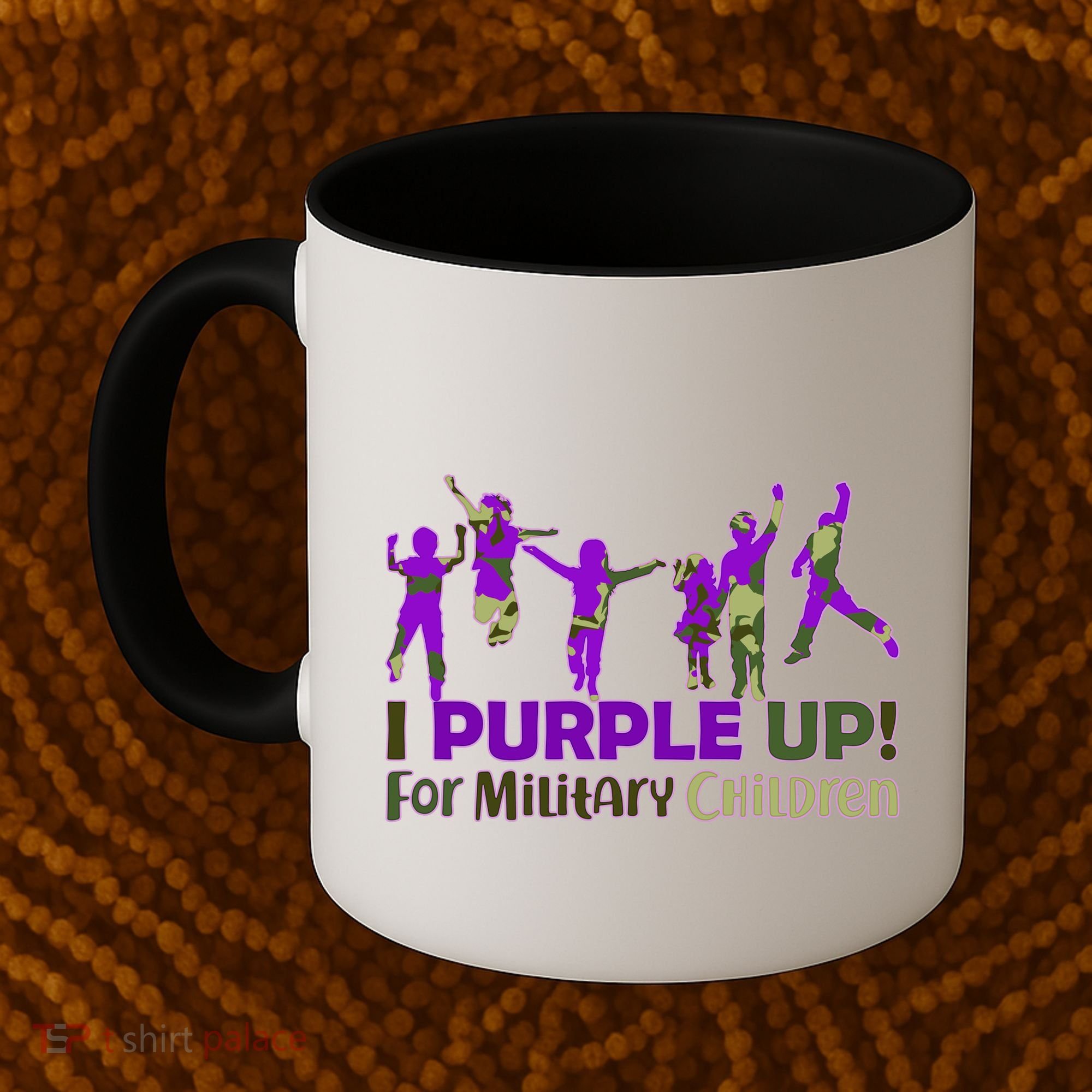 Purple Up For Military Children Camo Coffee Mug