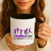 Purple Up For Military Children Camo Coffee Mug thumb 3
