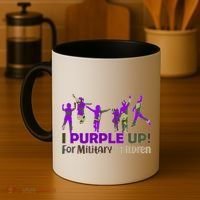 Purple Up For Military Children Camo Coffee Mug thumb 4