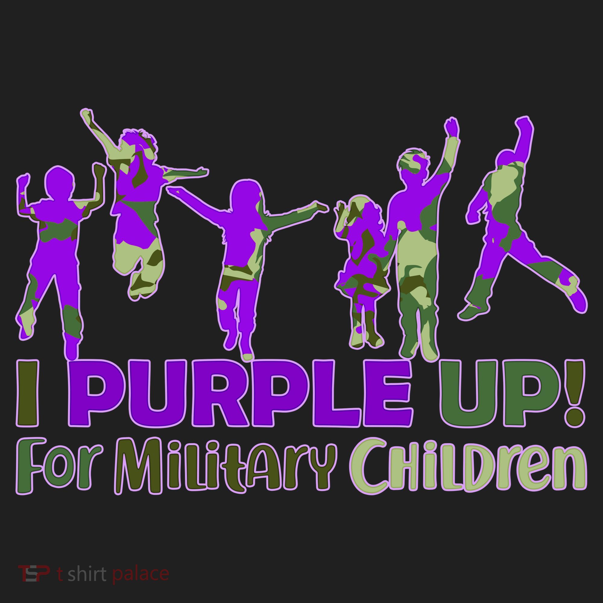 Purple Up For Military Children Camo Beanie