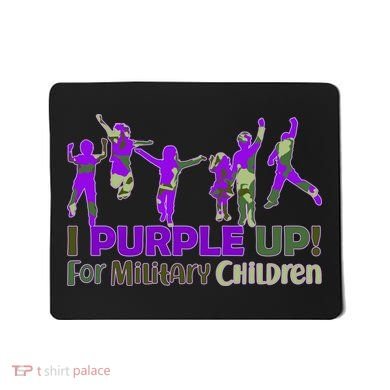 Purple Up For Military Children Camo Mousepad