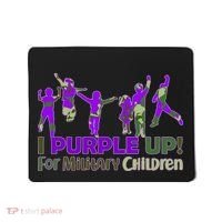 Purple Up For Military Children Camo Mousepad thumb 0