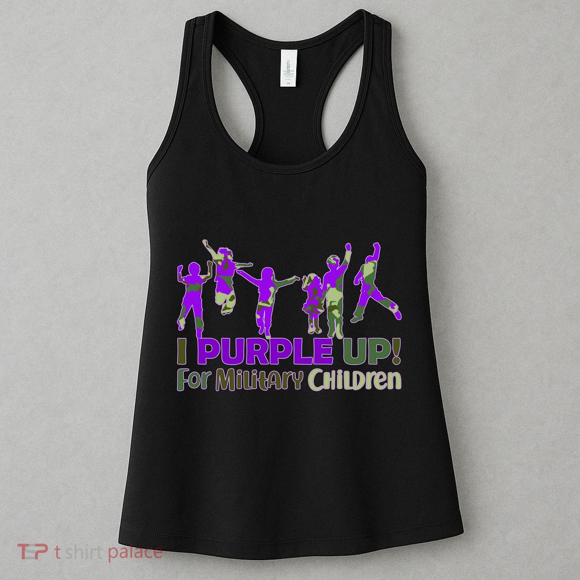 Purple Up For Military Children Camo Women's Tank Top
