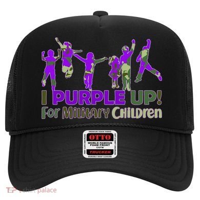 Purple Up For Military Children Camo Hat