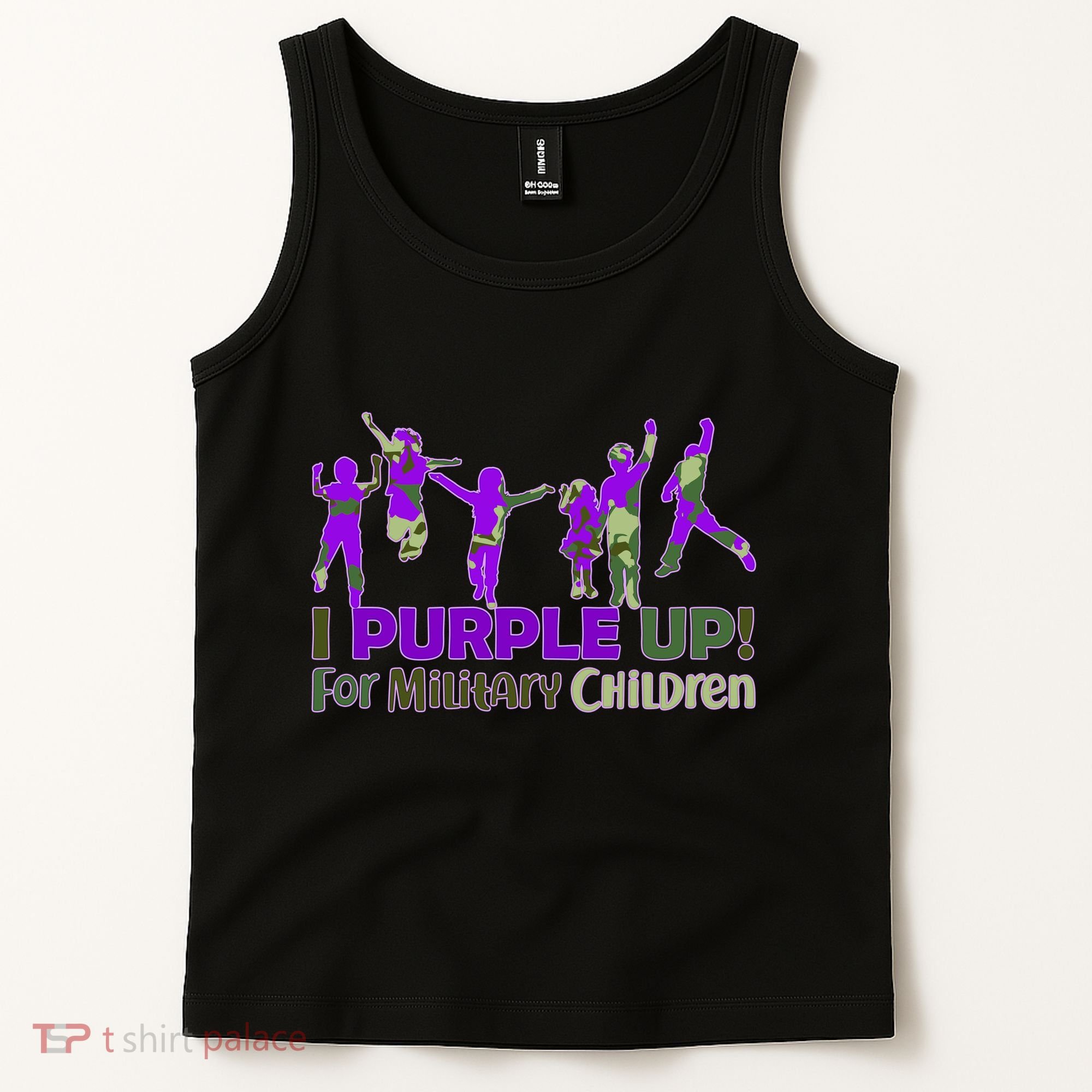 Purple Up For Military Children Camo Tank Top