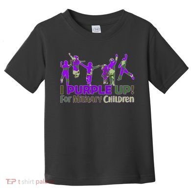 Purple Up For Military Children Camo Toddler T-Shirt