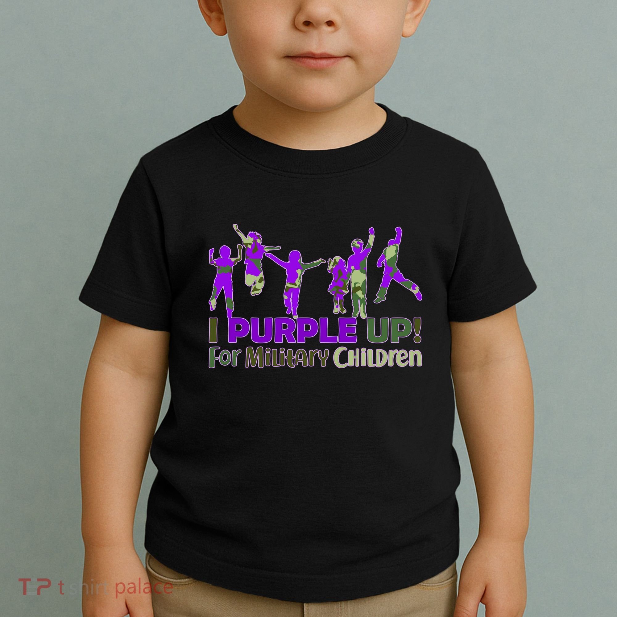 Purple Up For Military Children Camo Toddler T-Shirt
