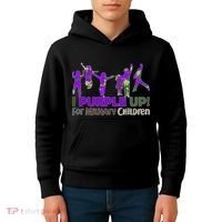 Purple Up For Military Children Camo Kids Hoodie thumb 4