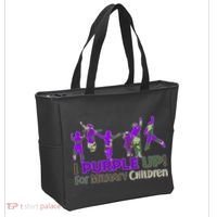 Purple Up For Military Children Camo Tote Bag thumb 2