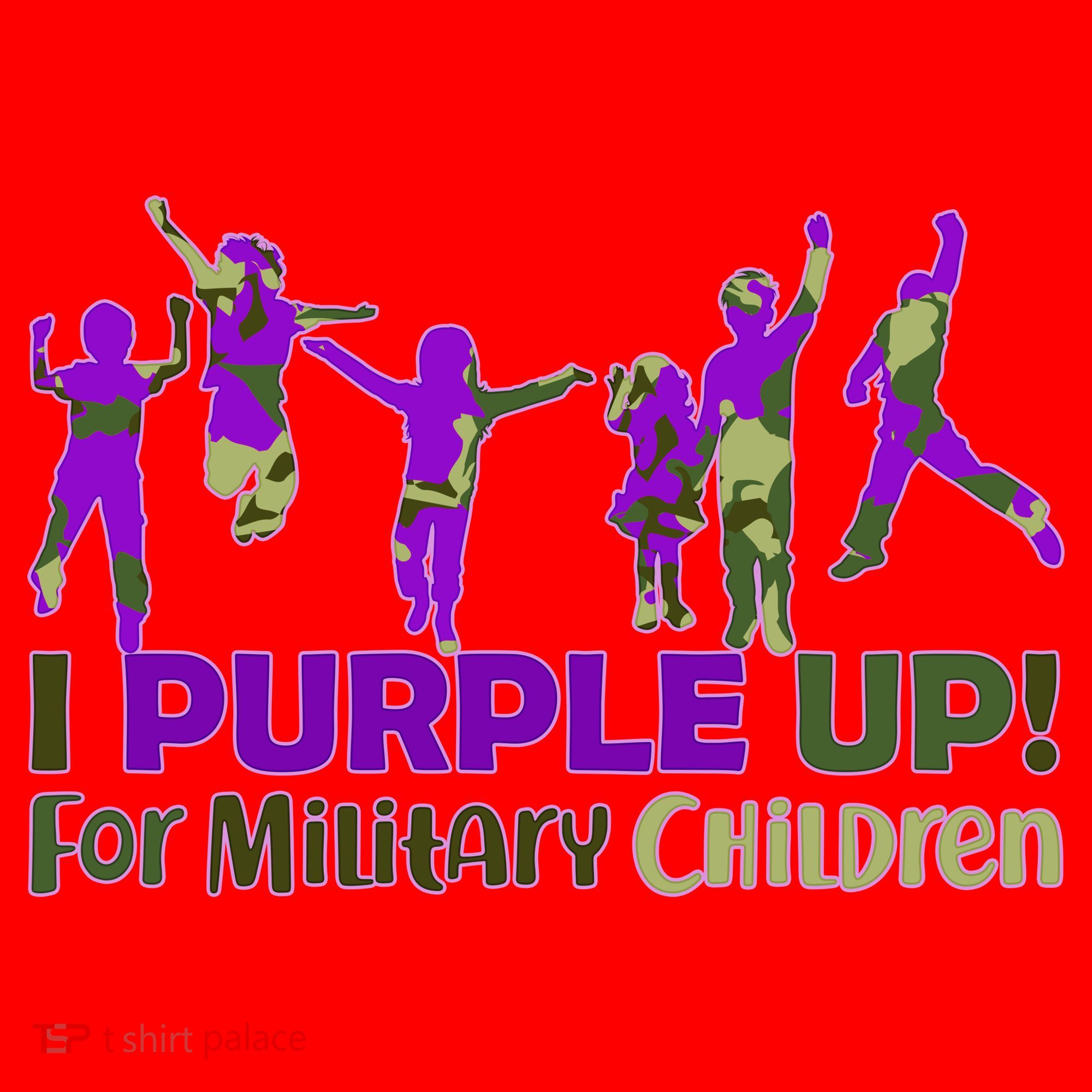 Purple Up For Military Children Camo Santa Hat