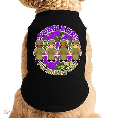 Purple Up! For Military Kids Doggie Tank