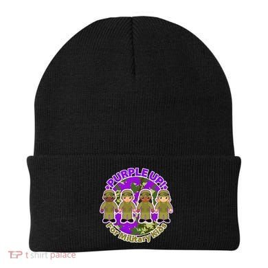 Purple Up! For Military Kids Beanie