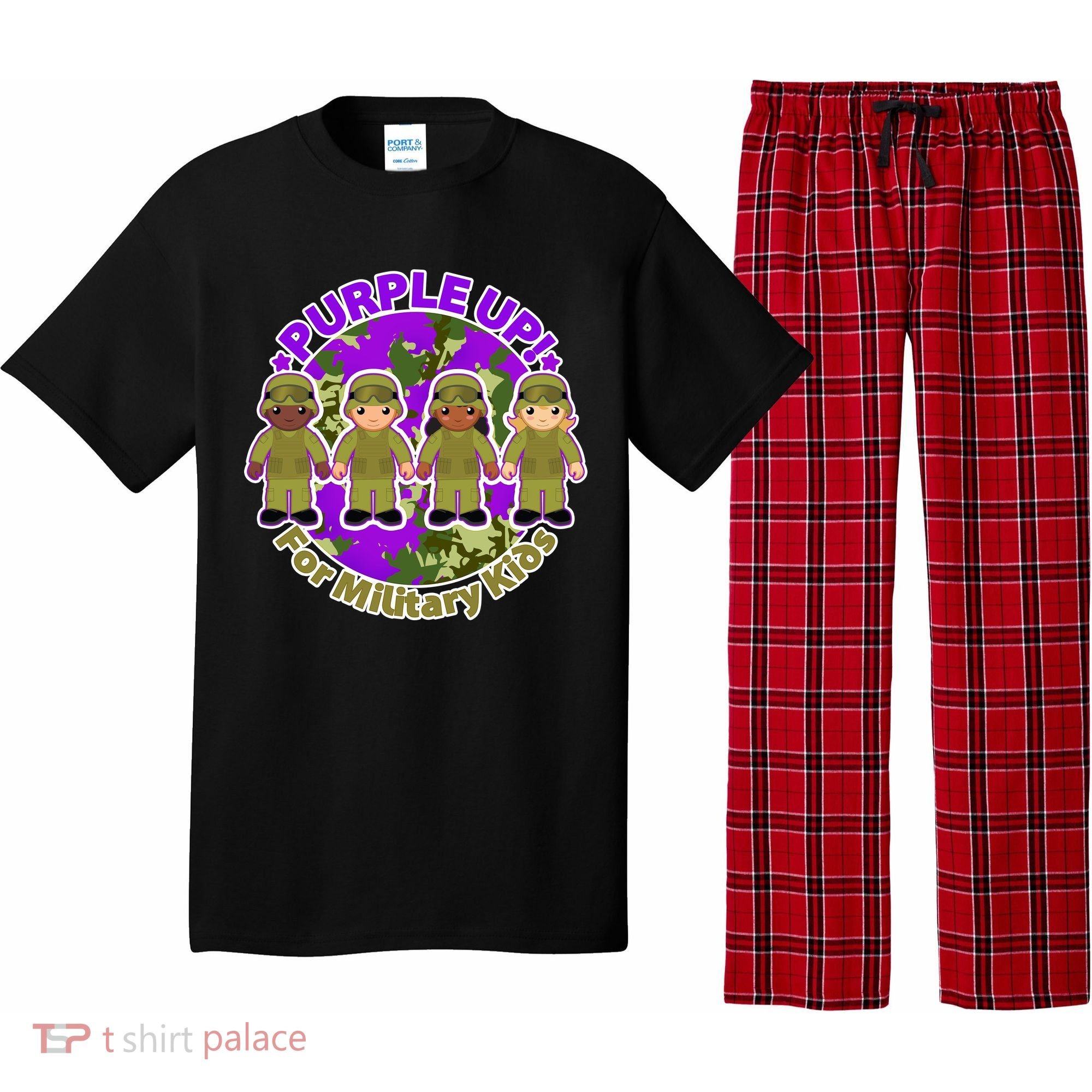 Purple Up! For Military Kids Pajama Set