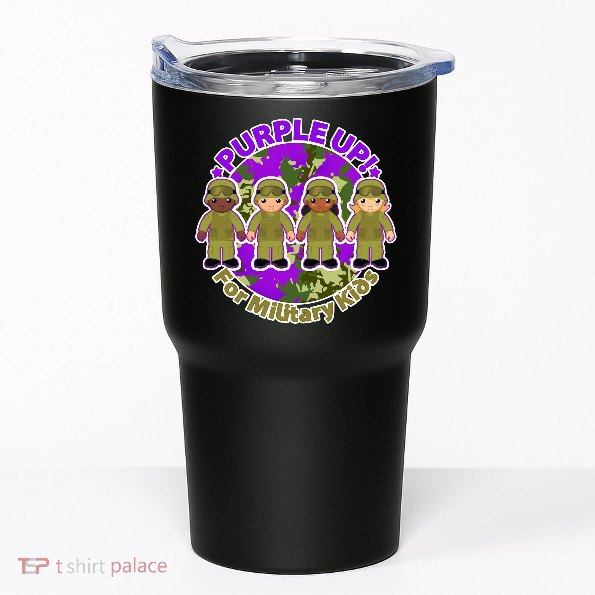 Purple Up! For Military Kids Tumbler