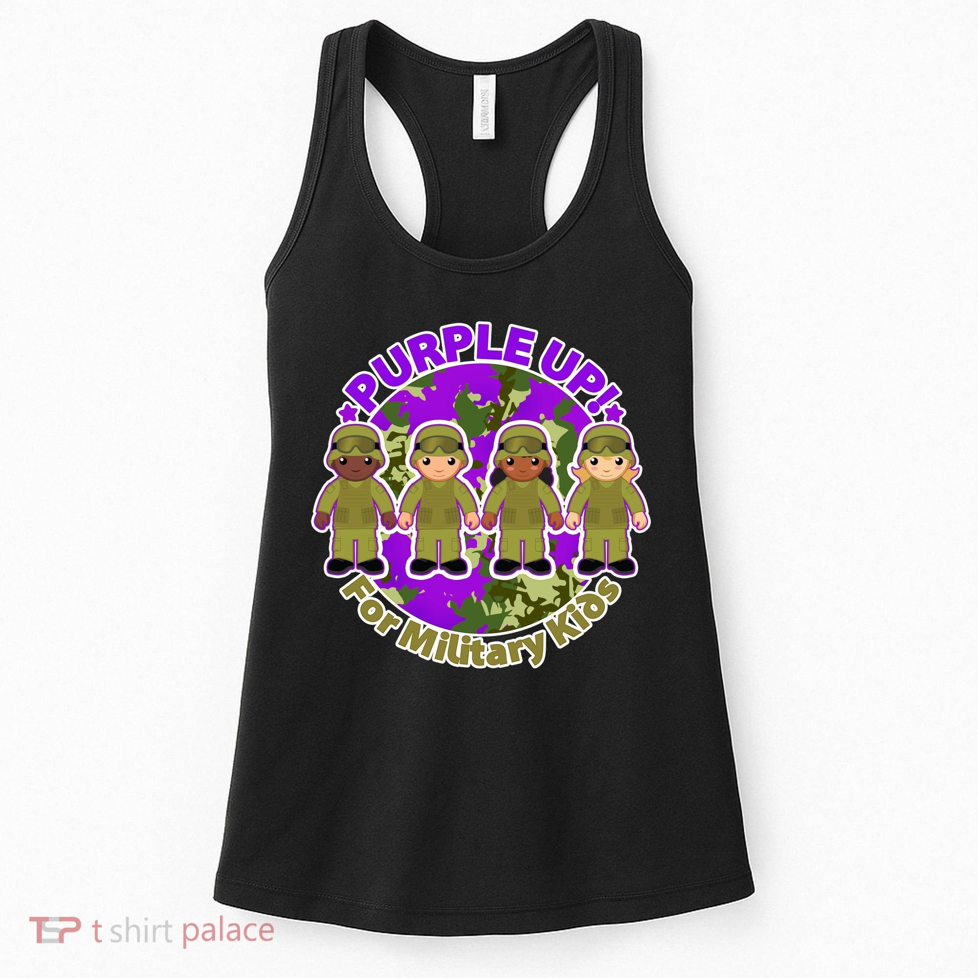 Purple Up! For Military Kids Women's Tank Top