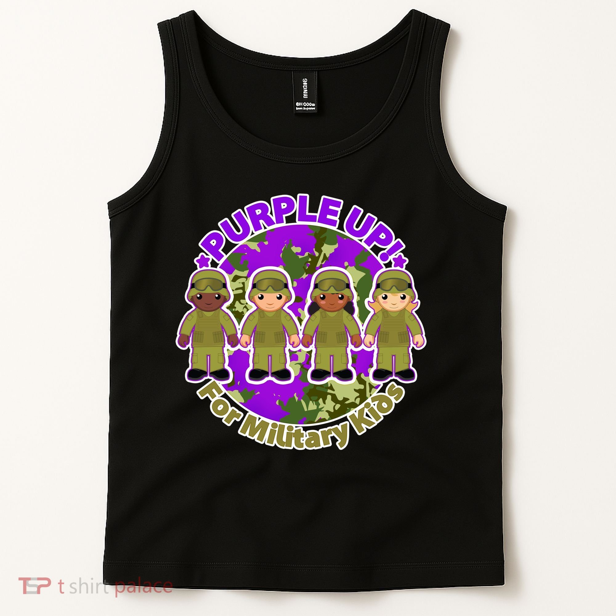 Purple Up! For Military Kids Tank Top