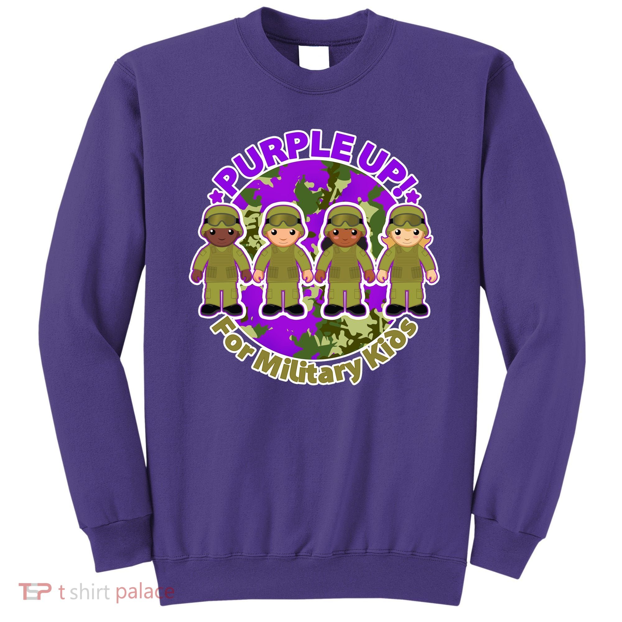 Purple Up! For Military Kids Sweatshirt
