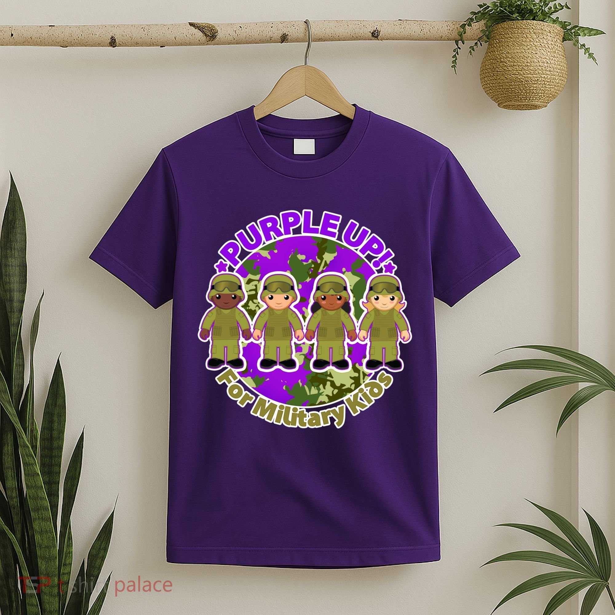 Purple Up! For Military Kids T-Shirt