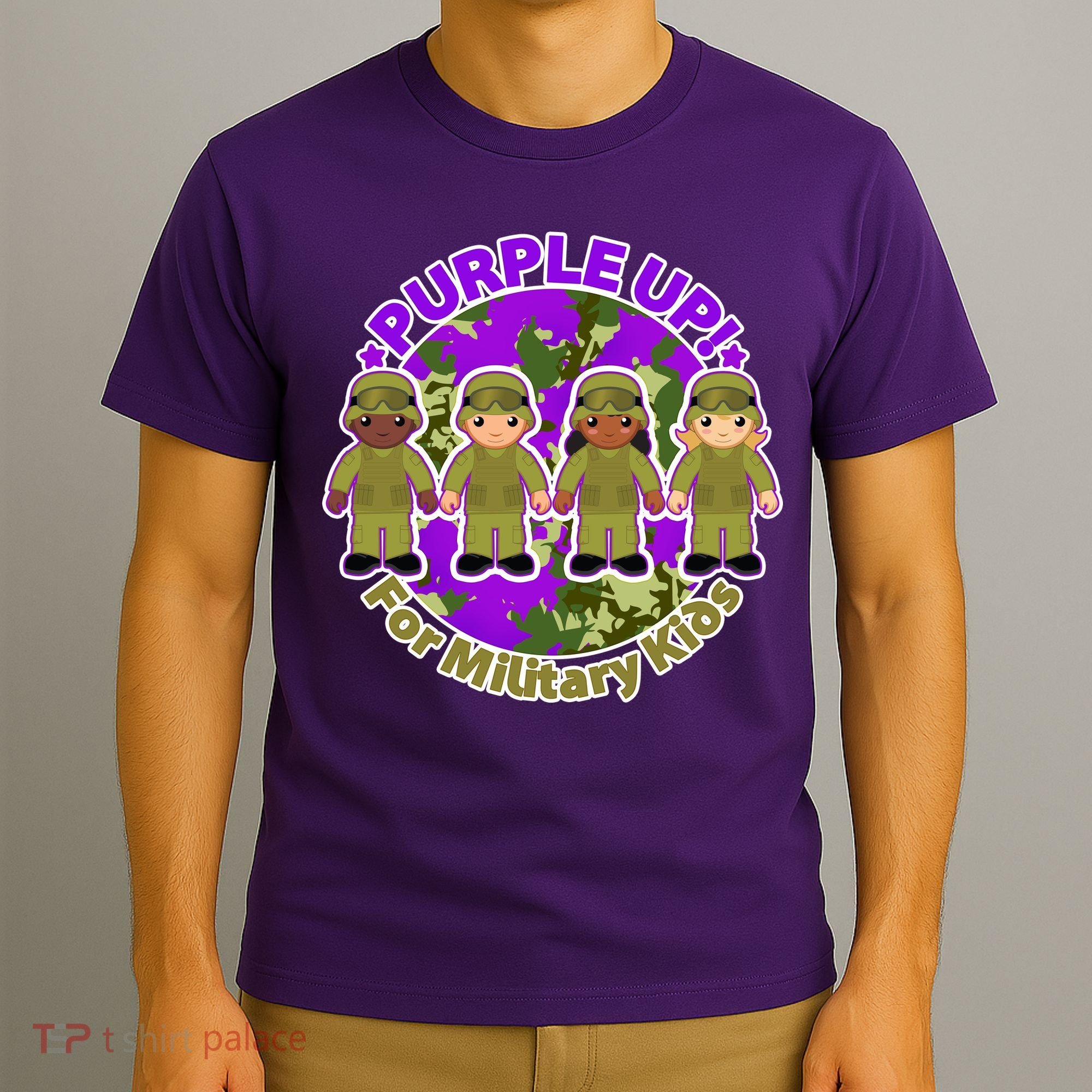 Purple Up! For Military Kids T-Shirt