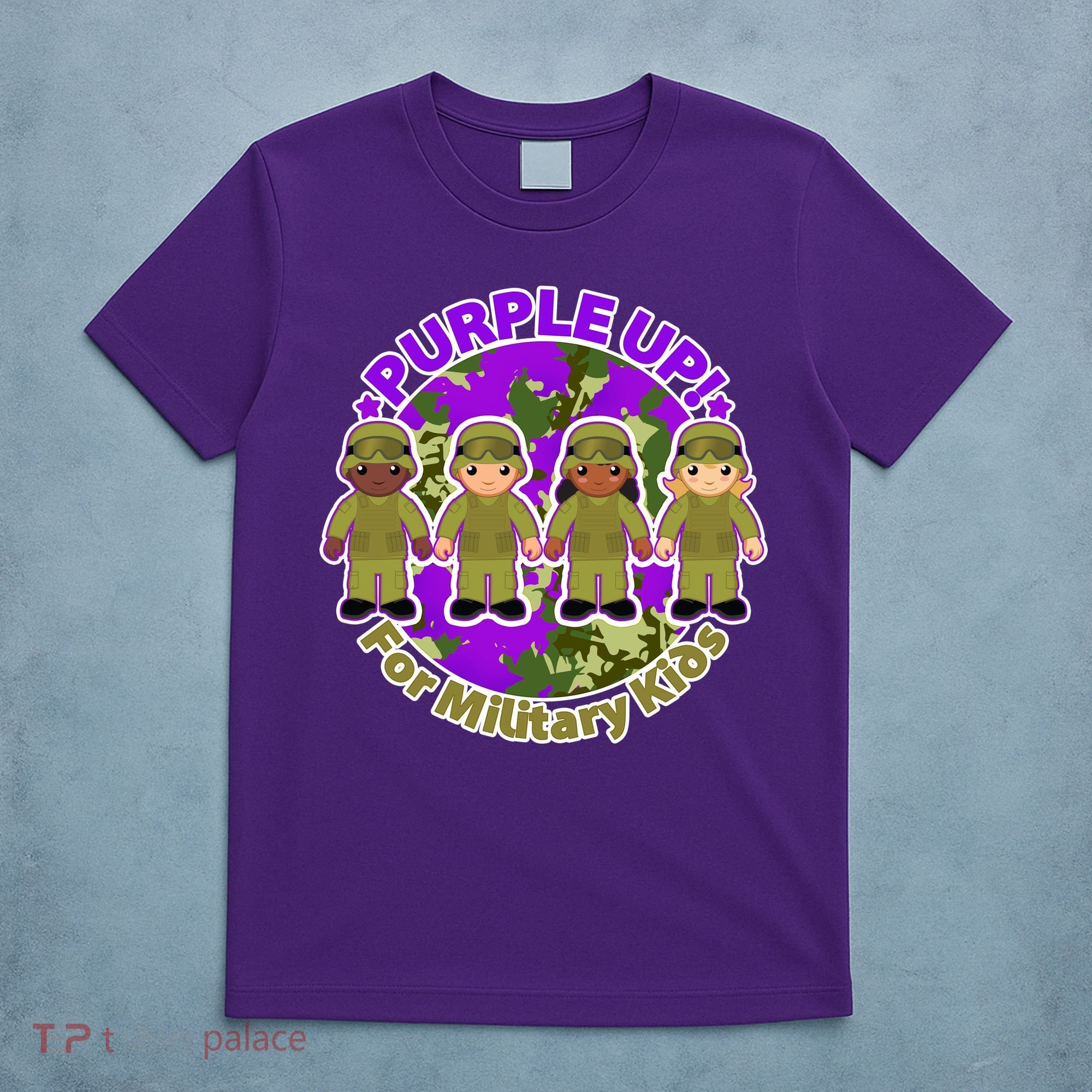 Purple Up! For Military Kids T-Shirt