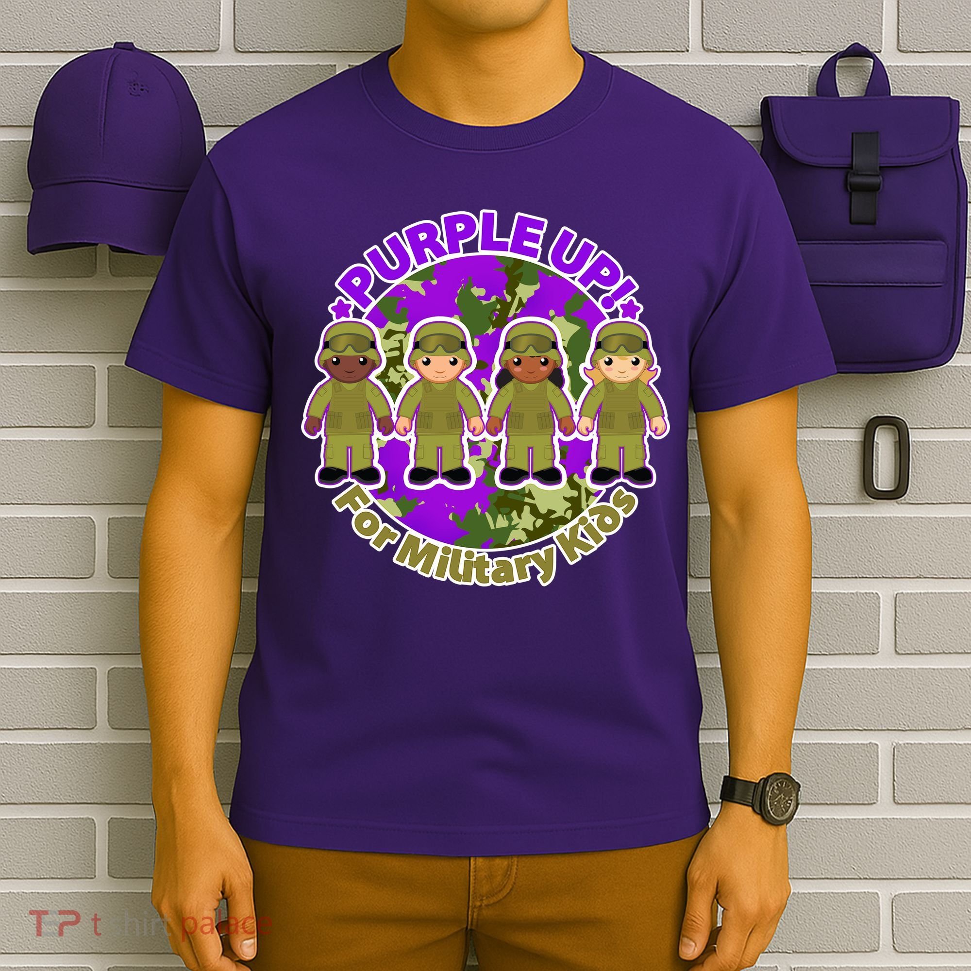 Purple Up! For Military Kids T-Shirt