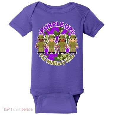 Purple Up! For Military Kids Baby Bodysuit