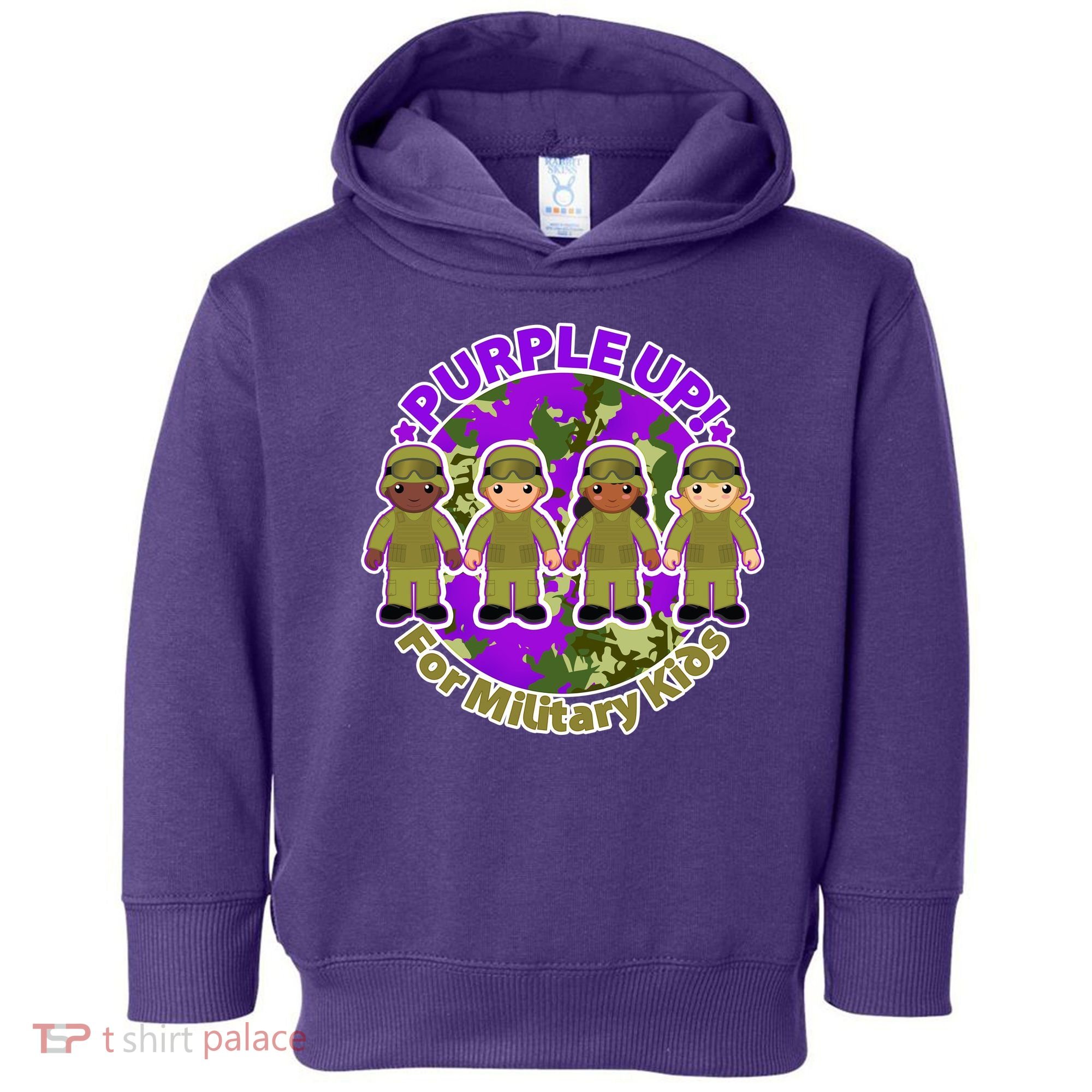 Purple Up! For Military Kids Toddler Hoodie
