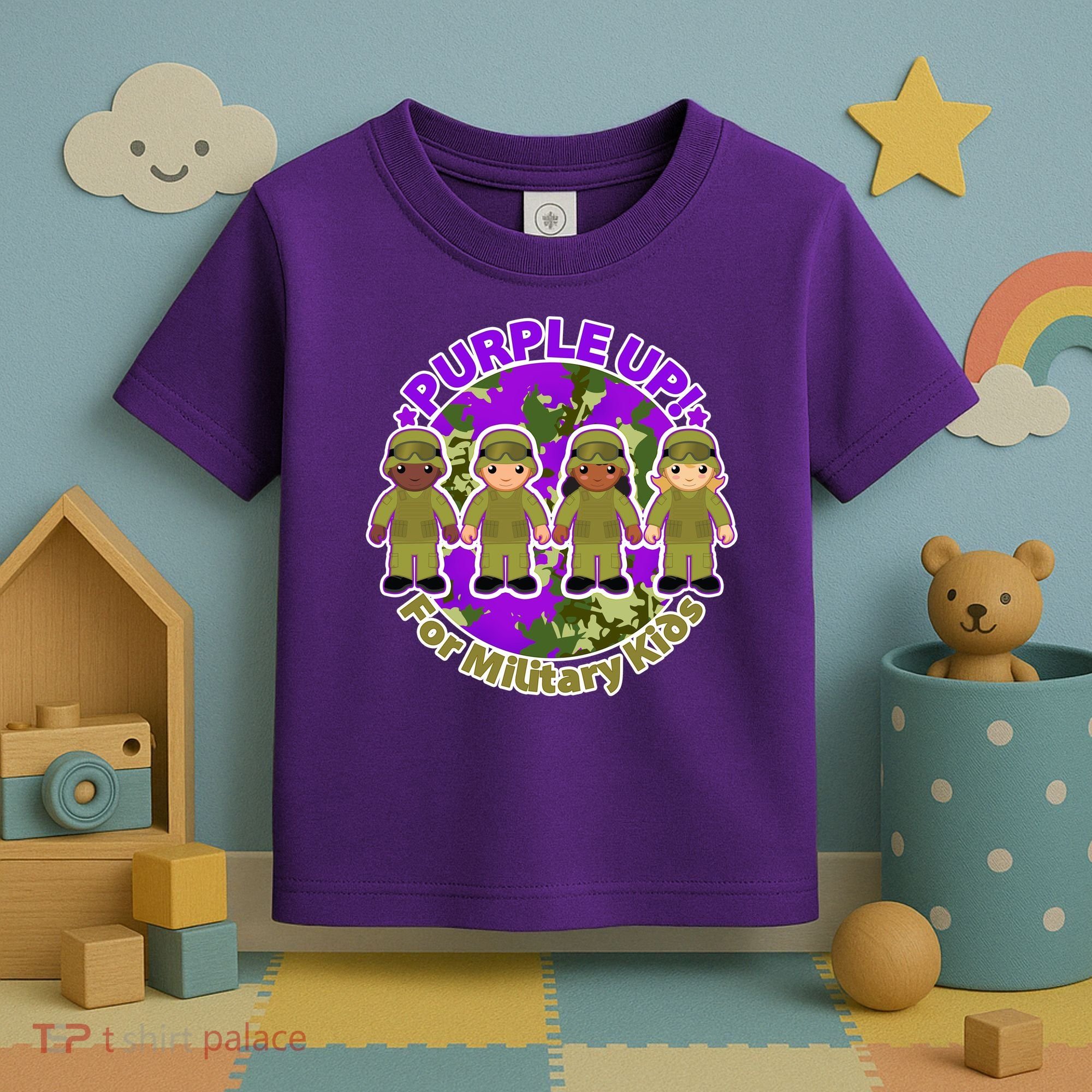 Purple Up! For Military Kids Toddler T-Shirt