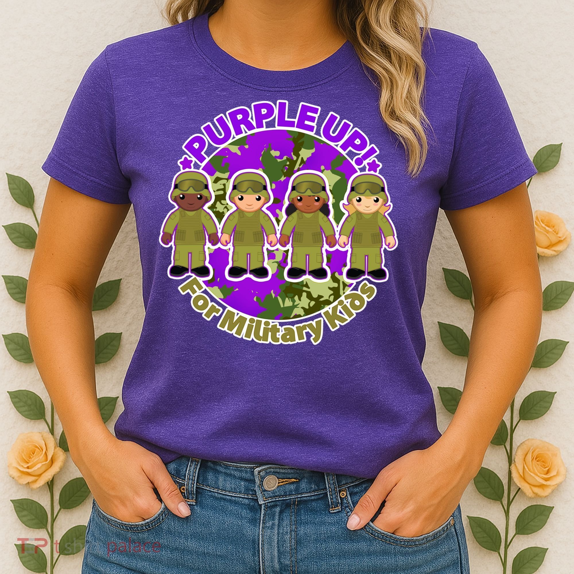 Purple Up! For Military Kids Women's T-Shirt