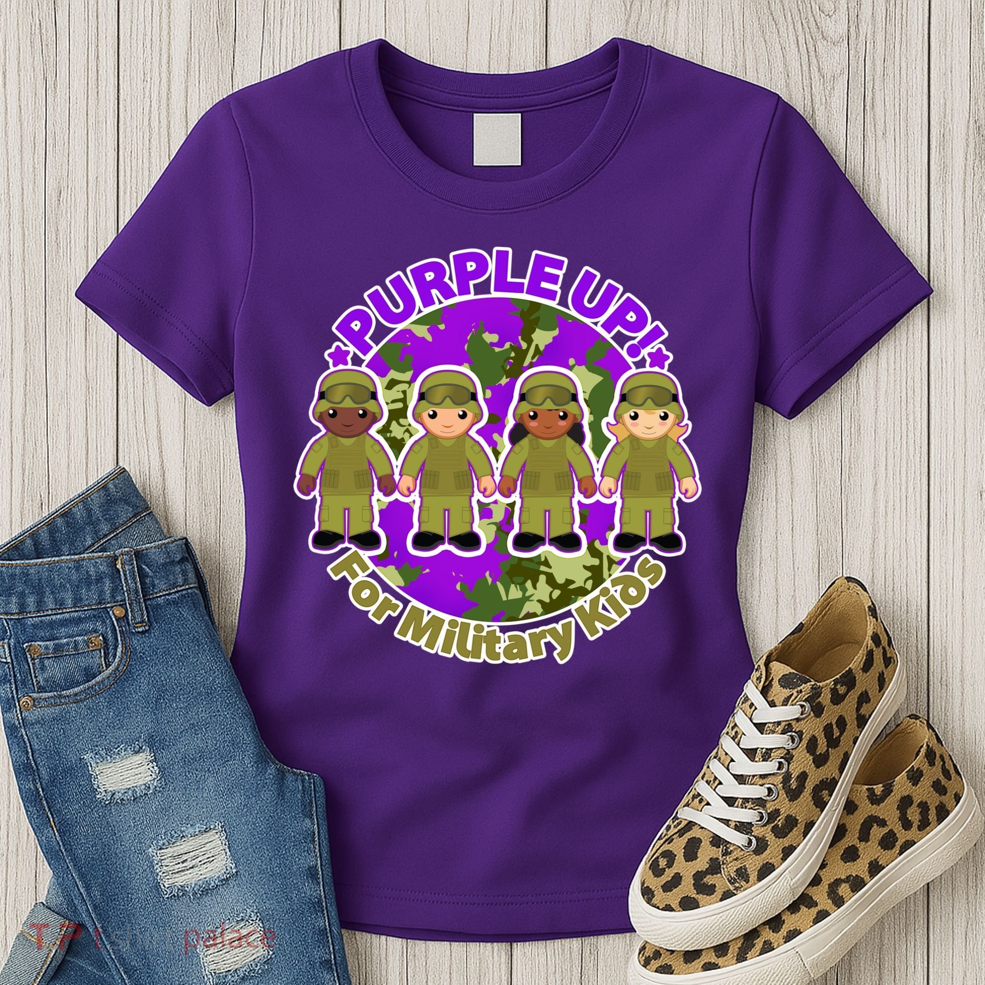 Purple Up! For Military Kids Women's T-Shirt