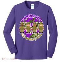Purple Up! For Military Kids Kids Long Sleeve Shirt thumb 0
