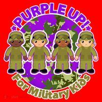 Purple Up! For Military Kids Santa Hat thumb 1