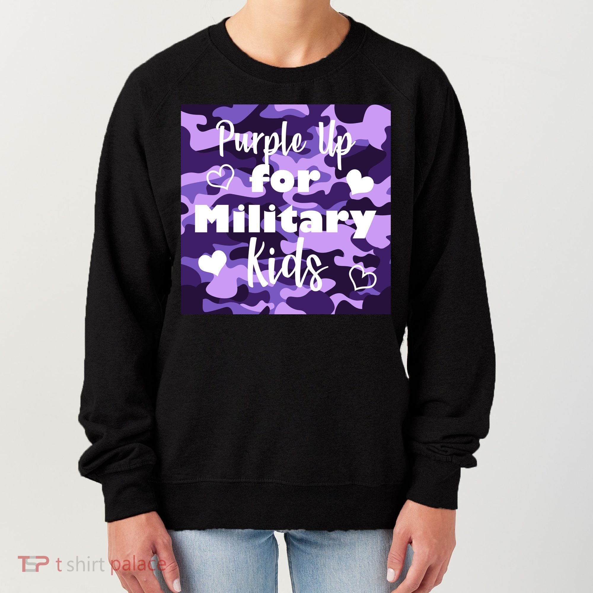 Purple Up For Military Kids Awareness Women's Sweatshirt