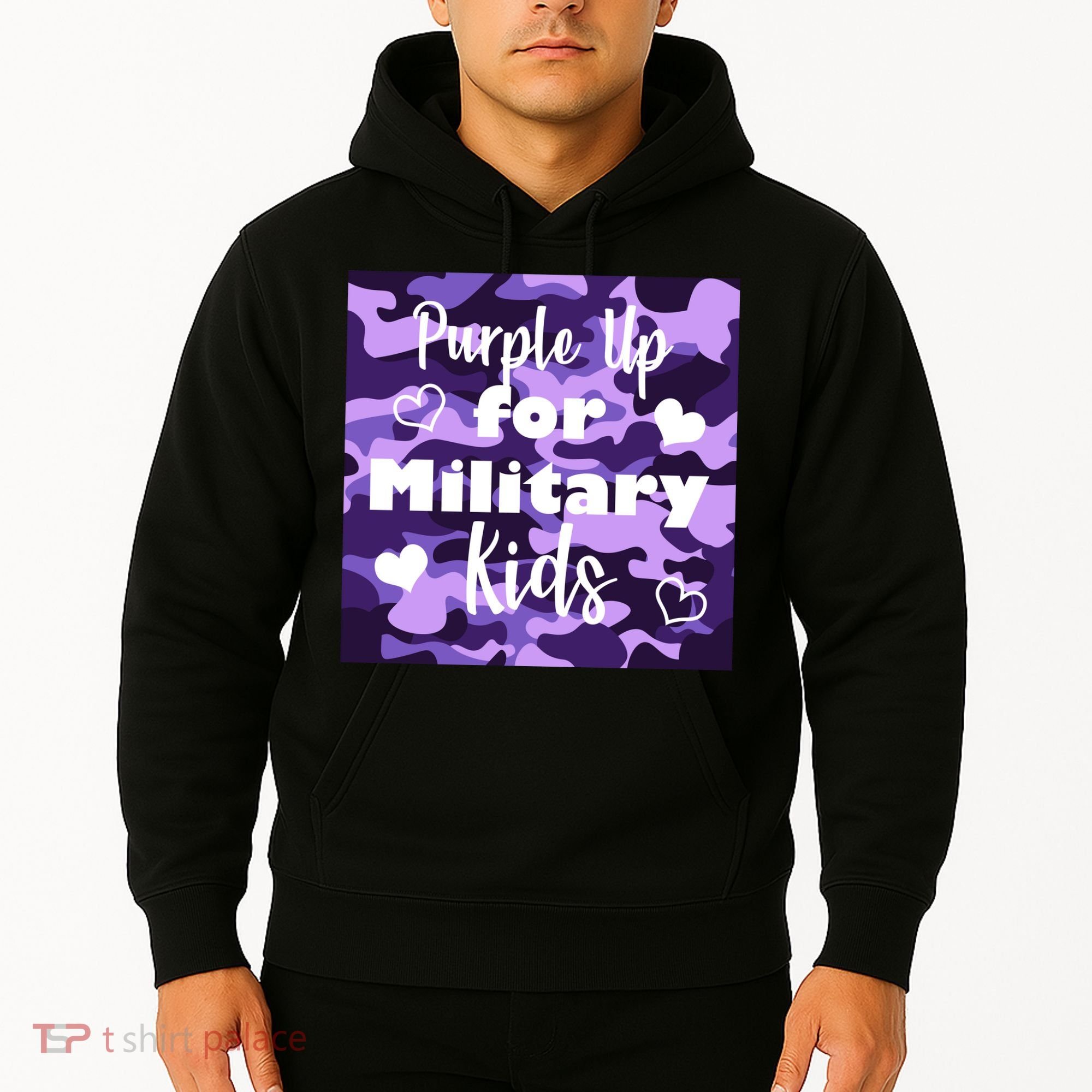 Purple Up For Military Kids Awareness Hoodie