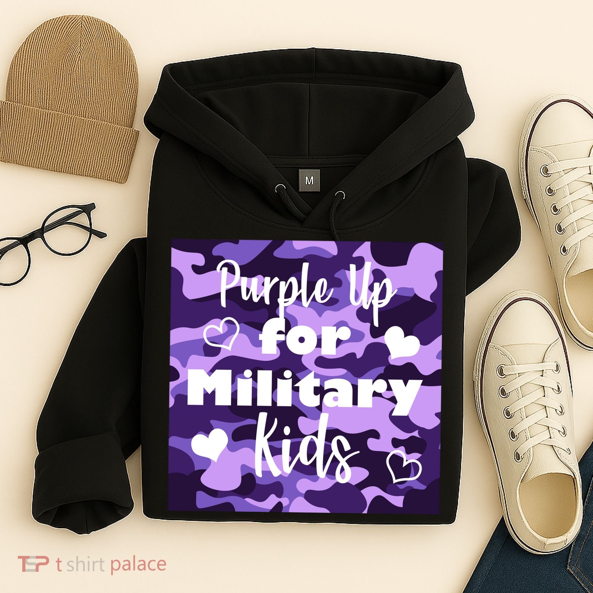 Purple Up For Military Kids Awareness Hoodie