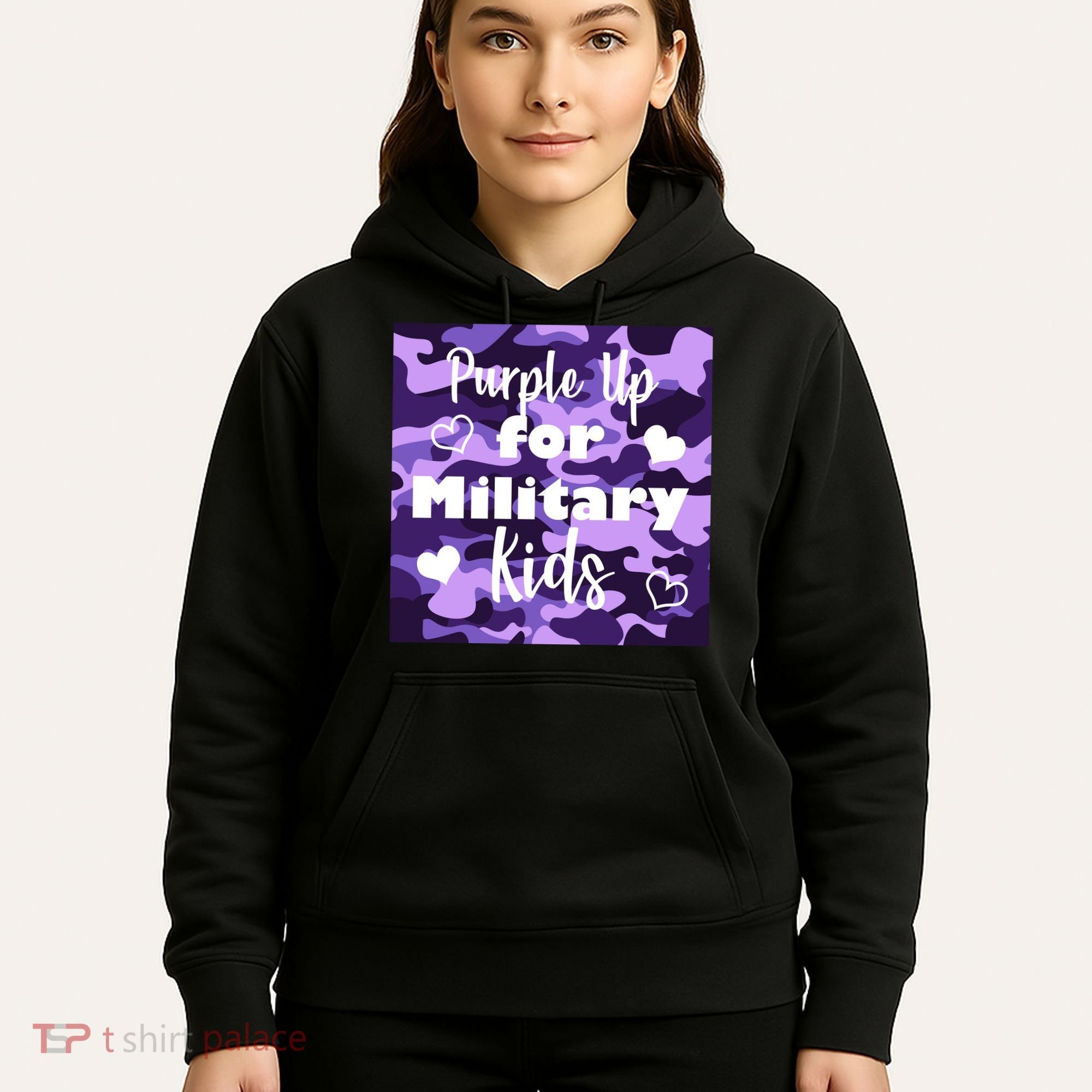 Purple Up For Military Kids Awareness Hoodie