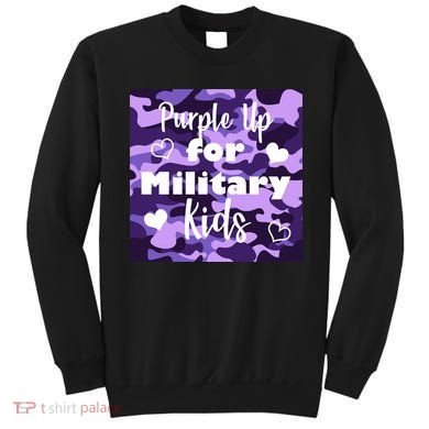 Purple Up For Military Kids Awareness Sweatshirt