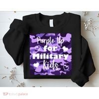 Purple Up For Military Kids Awareness Sweatshirt thumb 2