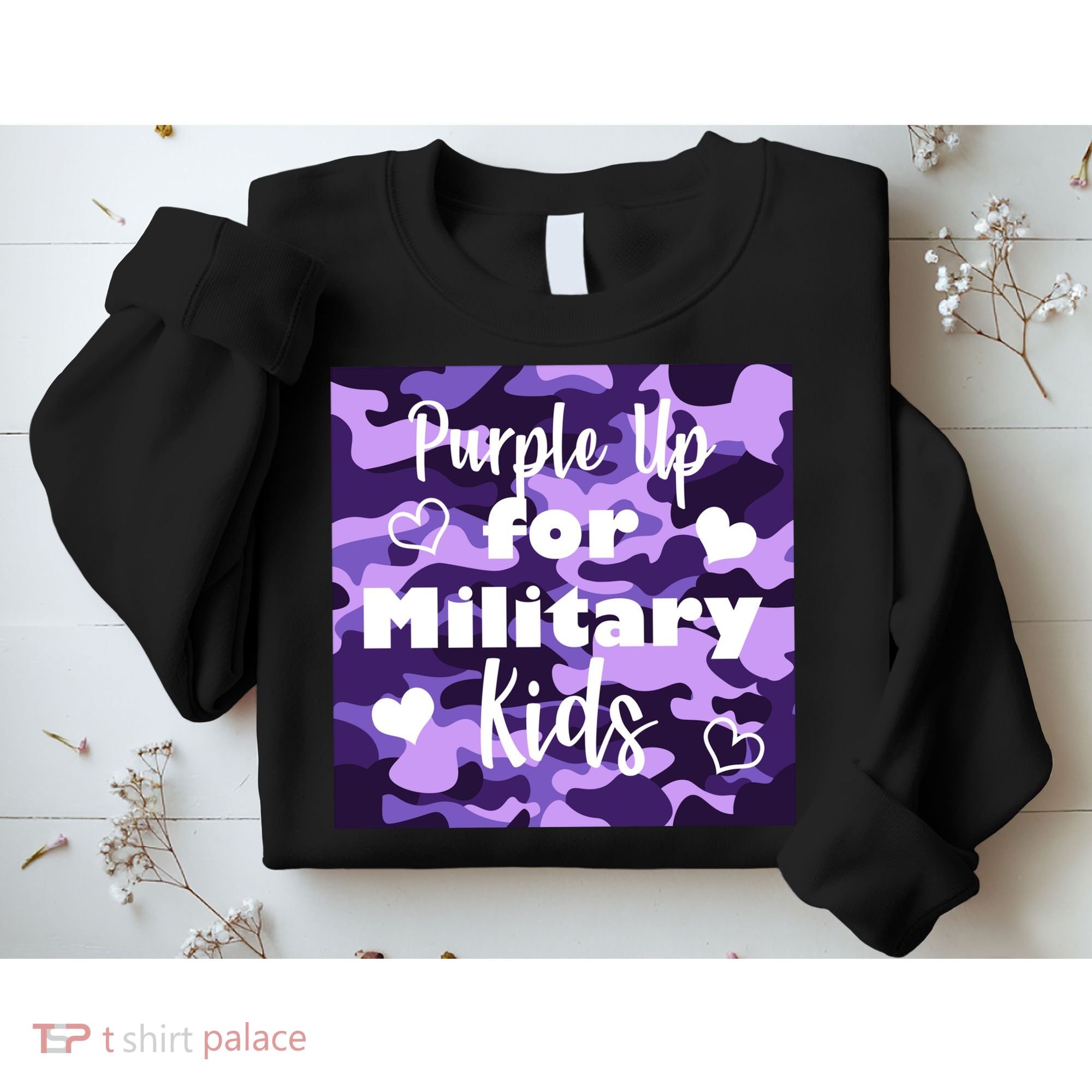 Purple Up For Military Kids Awareness Sweatshirt