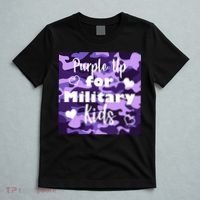 Purple Up For Military Kids Awareness T-Shirt thumb 5
