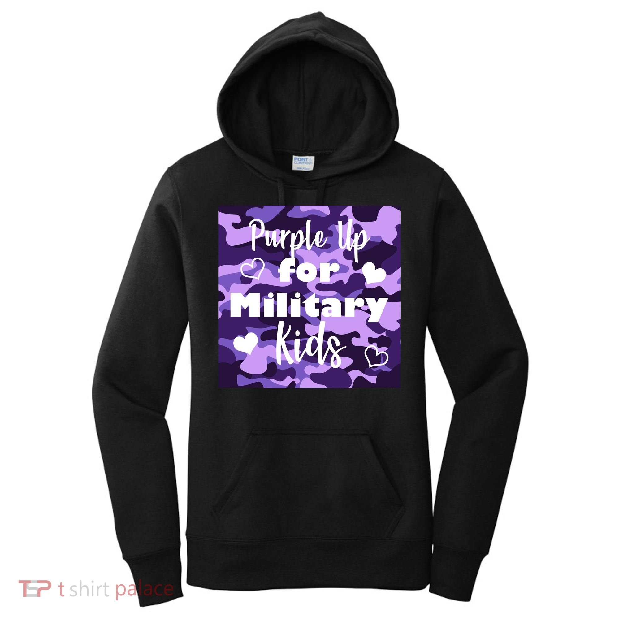 Purple Up For Military Kids Awareness Women's Hoodie