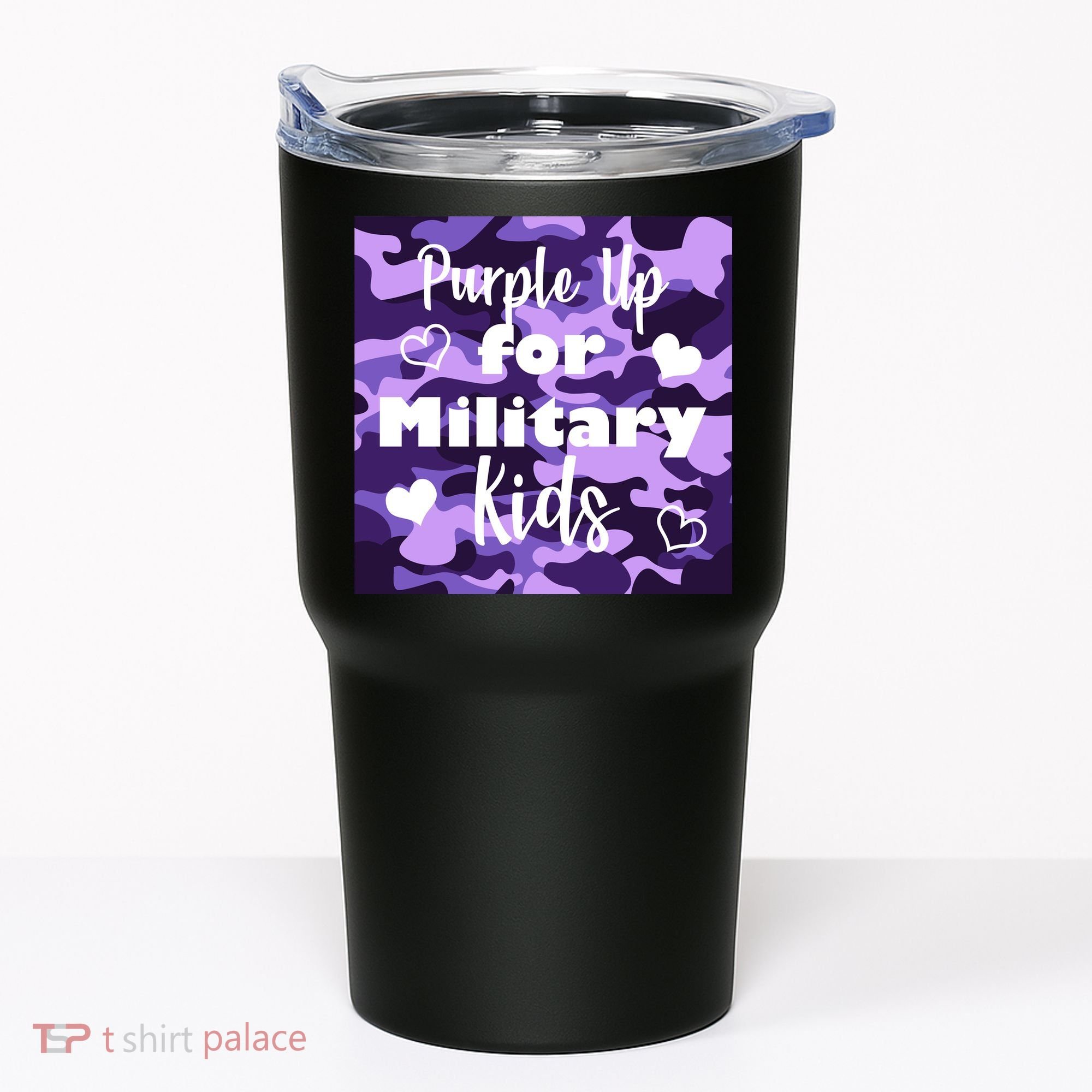 Purple Up For Military Kids Awareness Tumbler
