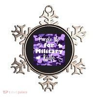 Purple Up For Military Kids Awareness Ornament thumb 0