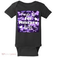 Purple Up For Military Kids Awareness Baby Bodysuit thumb 0