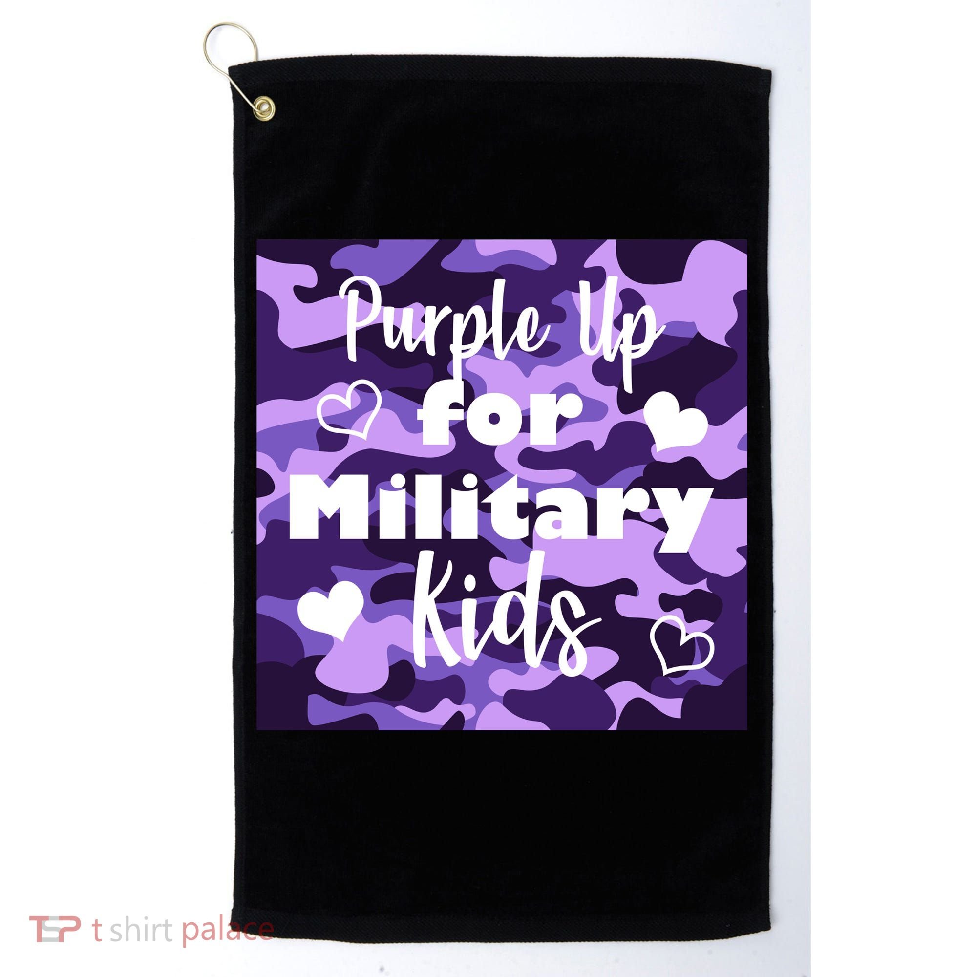Purple Up For Military Kids Awareness Golf Towel