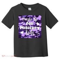 Purple Up For Military Kids Awareness Toddler T-Shirt thumb 0
